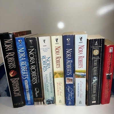 Nora Roberts 9 Book Mixed Lot Romantic Suspense HC/DJ, TB, PB. 15 Stories