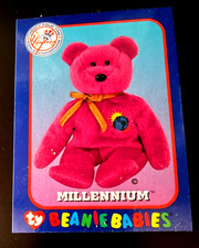 New York Yankees SGA: Ty Beanie Babies Millenium Bear CARD August 15,1999