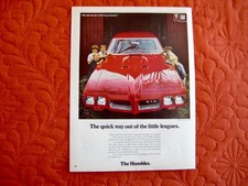 1970 Pontiac Gto - Original Print Car Ad - Excellent Condition