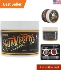 Water-Based Pomade for Men - Strong Hold, Medium Shine, 4 Oz, No Harsh Chemicals