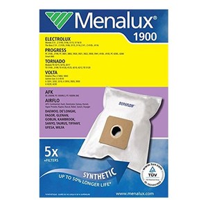 Menalux 1900 Staubbeutel Staubsaugerbeutel Motorschutzfilter Microfilter 5 Stk.