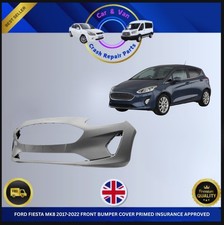 FORD FIESTA MK8 2017-2022 FRONT BUMPER COVER PRIMED INSURANCE APPROVED