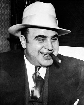 Al Capone Smoking a Cigar Photo
