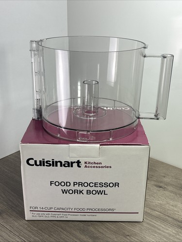 Ciotola Di Ricambio Cuisinart DLC-005AGTXT1 + Coperchio Tritan DFP-14NWBCT1 | Per Robot Da Cucina Custom 14 14 Tazze | Pezzi OEM