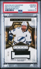 Nikita Kucherov 2024 Black Diamond Premium Relics, Patch PSA 8