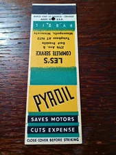 Vintage Matchcover: Pyroil, Lee's Gas Service Station, Minneapolis, MN 94