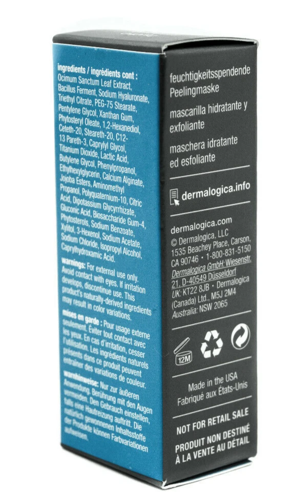 Dermalogica Hydro Masque Exfoliant ( 0.24 fl.oz / 7 ml ) New In Box TRAVEL SIZE - Image 2 of 4