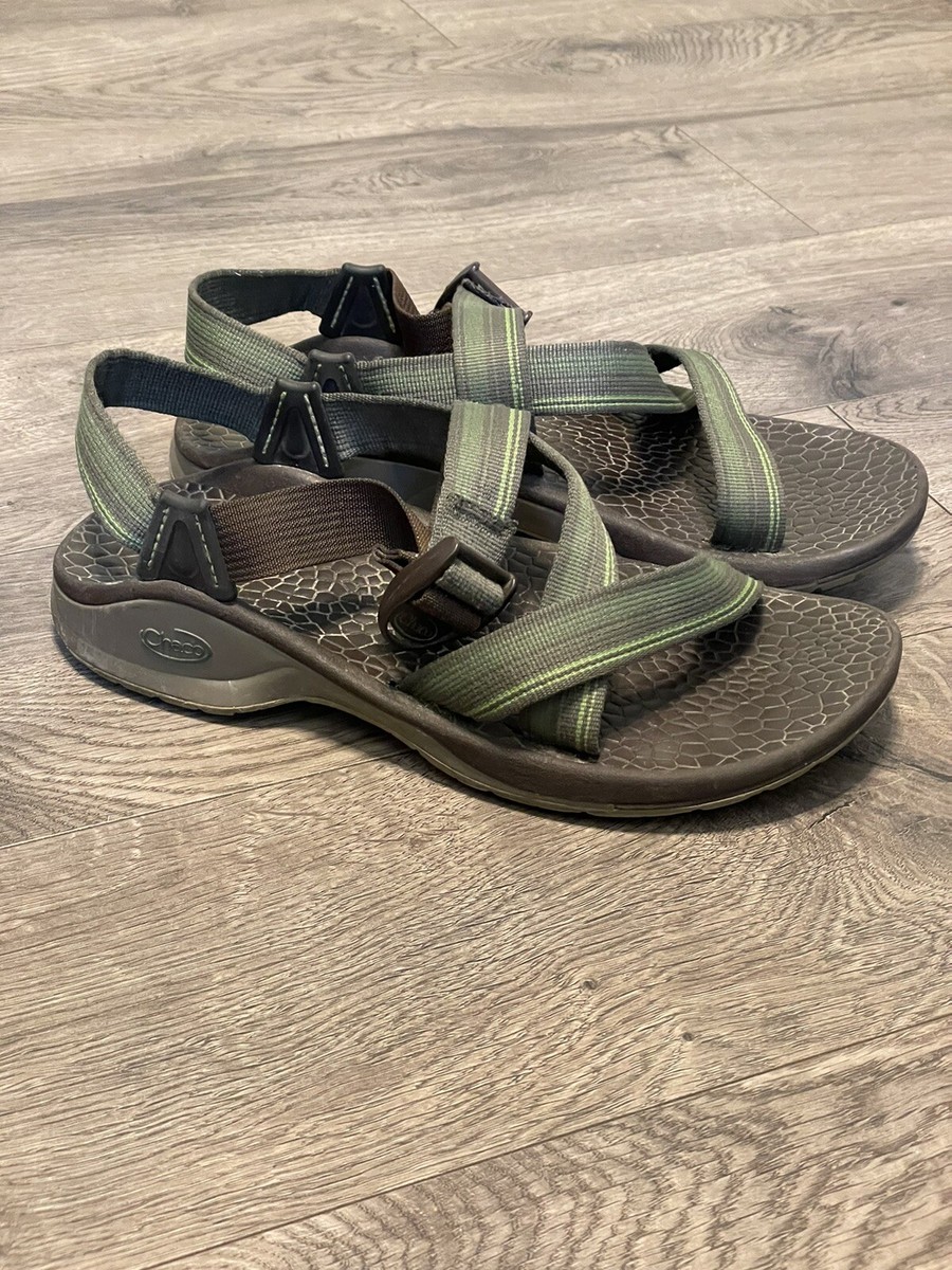 Chaco Sandals Green/Brown Nylon Vibram Mens Size US 14  display picture 1
