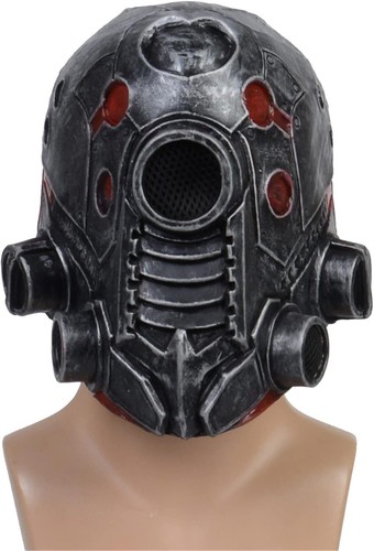 Cyberpunk Steampunk Robot Latex Mask - Futuristic Halloween Cosplay Mask - Picture 2 of 2