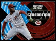 2022 Topps Update Generation Now Hunter Greene Rookie Cincinnati Reds #GN-64