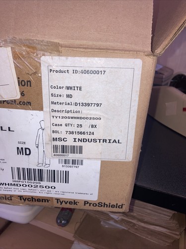 Dupont TY122S Disposable White Tyvek Coverall Suit (Sizes M - Picture 4 of 5