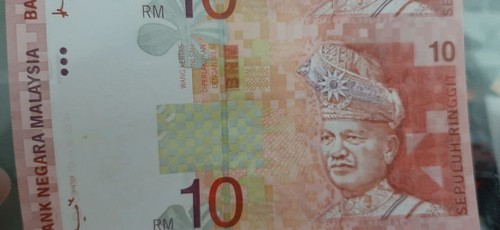 Malaysia uncut sheet 3 in 1 banknote 1997 10 ringgit UNC don - Picture 3 of 10