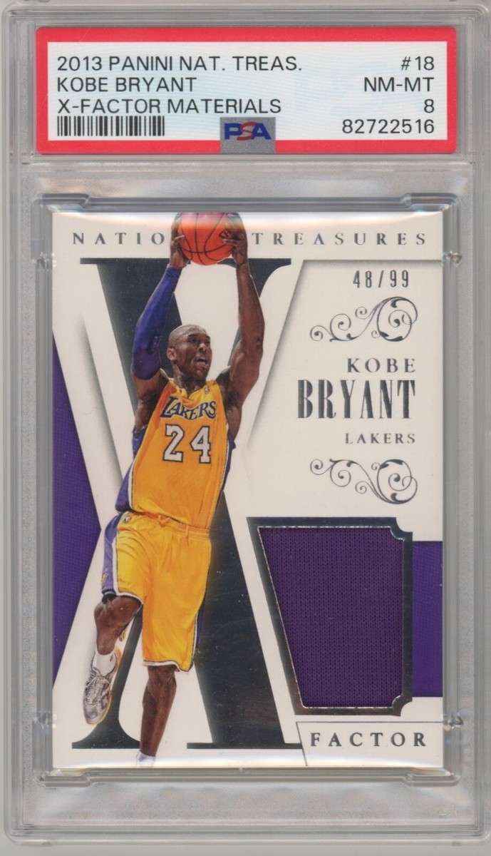 2013-14 National Treasures Kobe Bryant X-Factor Materials Jersey