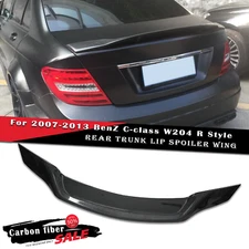 For 2007-2013 BenZ C-class W204 R Style Rear Trunk Spoiler Carbon fiber Look