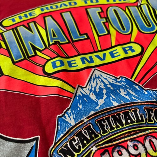 1990 NCAA Basketball Las Vegas Running Rebels Shirt NEW Denver Final 4 Johnson - Picture 4 of 8
