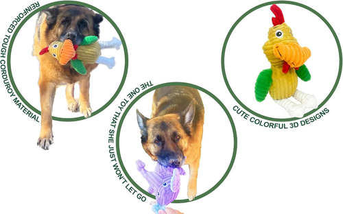 Multipack Dog Squeaky Toys Strong Almost Indestructible, with Added Liner for Lo - Picture 9 of 12