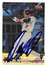Dustan Mohr autographed baseball card 2002 Fleer Triple Crown Future Stars #222