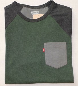 Levis Mens Raglan Long Sleeve T-Shirt 
