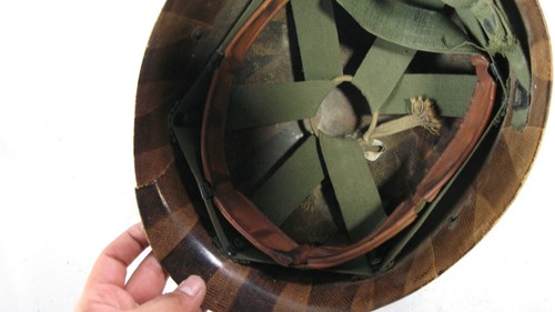 WWII Battle of Alaska Alueteutiah Islands Officer Helmet Combat Stripe Aleutian - Picture 9 of 14