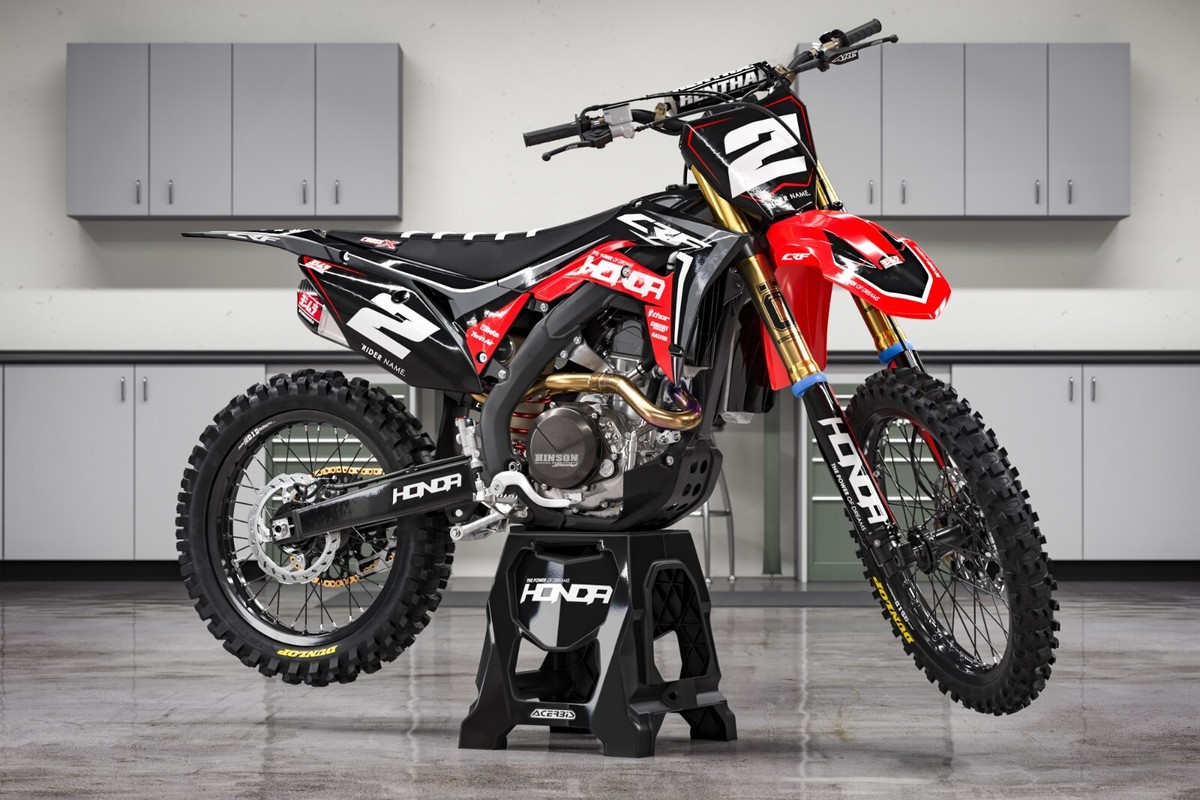 Kit De Graphiques Décalcomanies Pour Honda CRF 450R 2009-2012 - NitroMX HA001