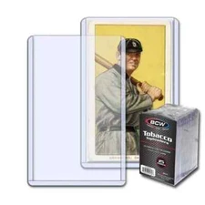 BCW ~ (1) Pack of Tobacco Clear Rigid Top Loader Card Holder ~ 25 Count ~