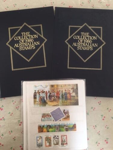 Collection of 1986 Australian Post Year Book Album with Stamps - Deluxe Edition - Picture 1 of 1