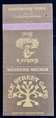 OAK Street Cafe CUCKOO S Nest Lakewood CO Vintage 30 Matchbook Cover B-1528