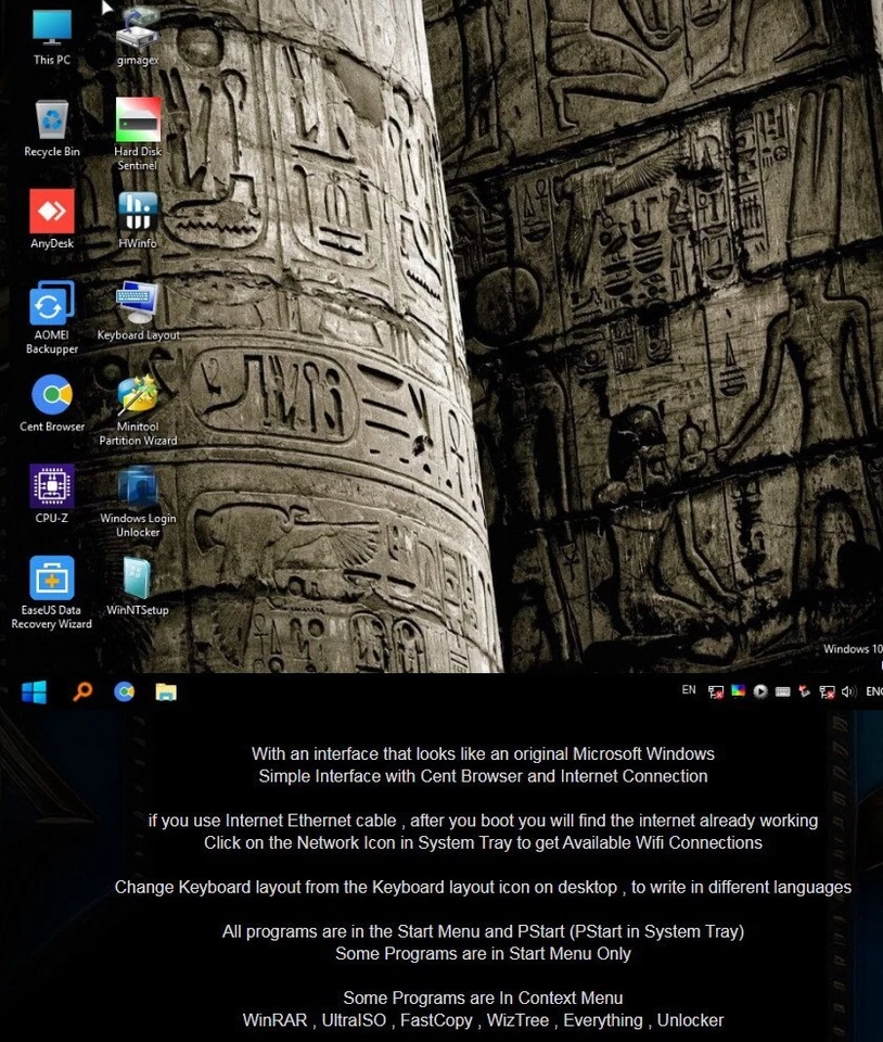 Lexar 64GB USB Boot Stick Recover Win Rescue Backup Disk Clone Erase Virus Tools - Image 3 of 4