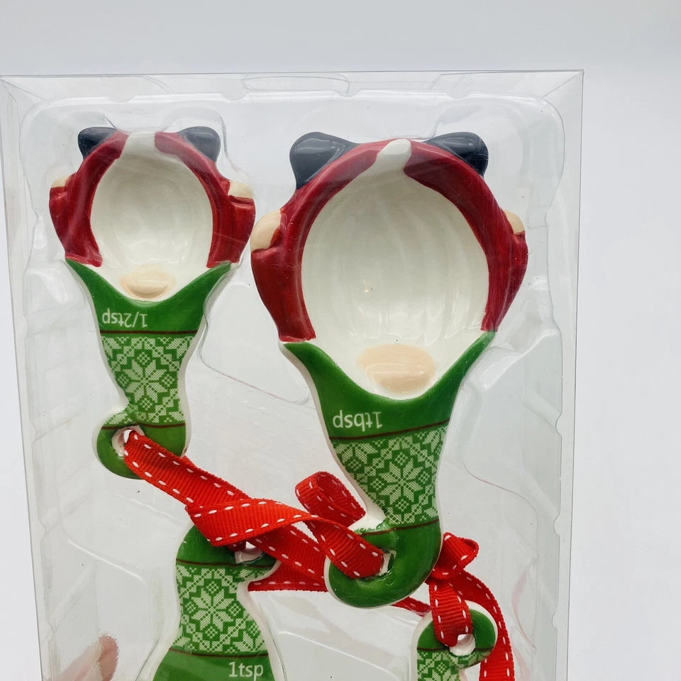 Signature Select Ceramic Christmas Gnome Measuring Spoons - Image 3 of 4