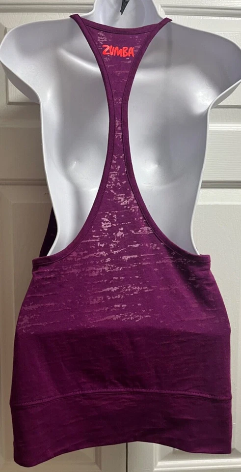Zumba Wear Unexpected Unapologetic Free-Spirited Fun Tanque Ciruela Talla S (Picante) Foto 4 de 4