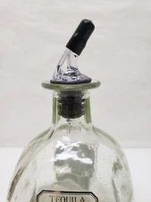 6 Liquor POUR SPOUTS & Dust Caps LARGE CORK  FITS Patron 750, 1800 1.75ltr 1/2gl