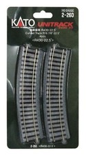 Kato 2-260 HO Scale 430mm 16-7/8" Radius Curve 22.5-Degree 4