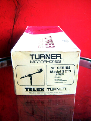 Vintage RARE 1980's Turner SE13 Dynamic cardioid microphone Low Z