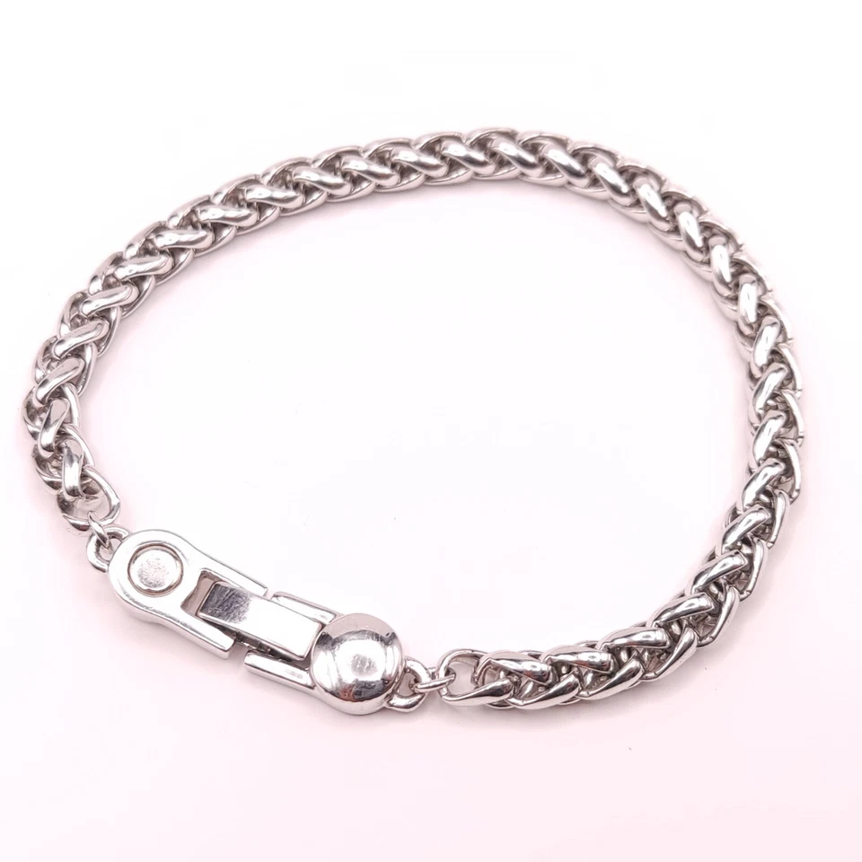 ⭐ Energetix Armband Band Armreif Perle Halskette Collier Kette Silber f. 40 ⭐ - Bild 2 von 4