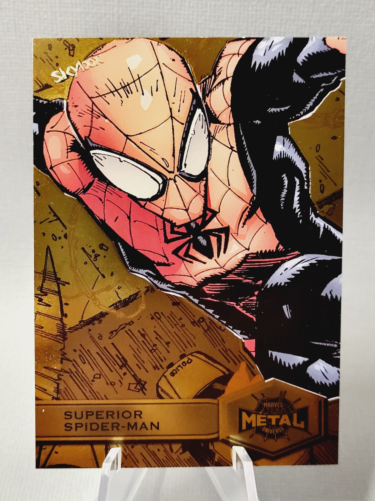2021 Upper Deck Marvel Spider-Man Metal Universe Superior Spider-Man #188 Gold