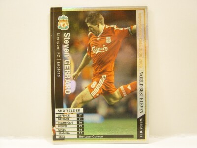 Panini WCCF 2008-09 WBE Steven Gerrard 1980 England　No.8 Liverpool World Best MF