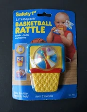Safety 1st Baby Teether Basketball Rattle New Old Stock 1993