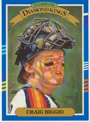 Craig Biggio, 1991 Donruss Super Diamond Kings 5x7 #2, Houston Astros, HOF