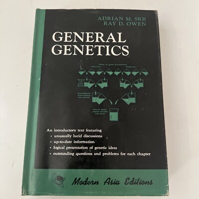 General Genetics - Adrian M. Srb (1967, Hardcover, Dust Jacket)
