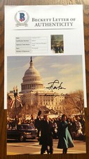 Signed Jimmy & Rosalynn Carter Presidential Inaugural 8X10 Beckett COA