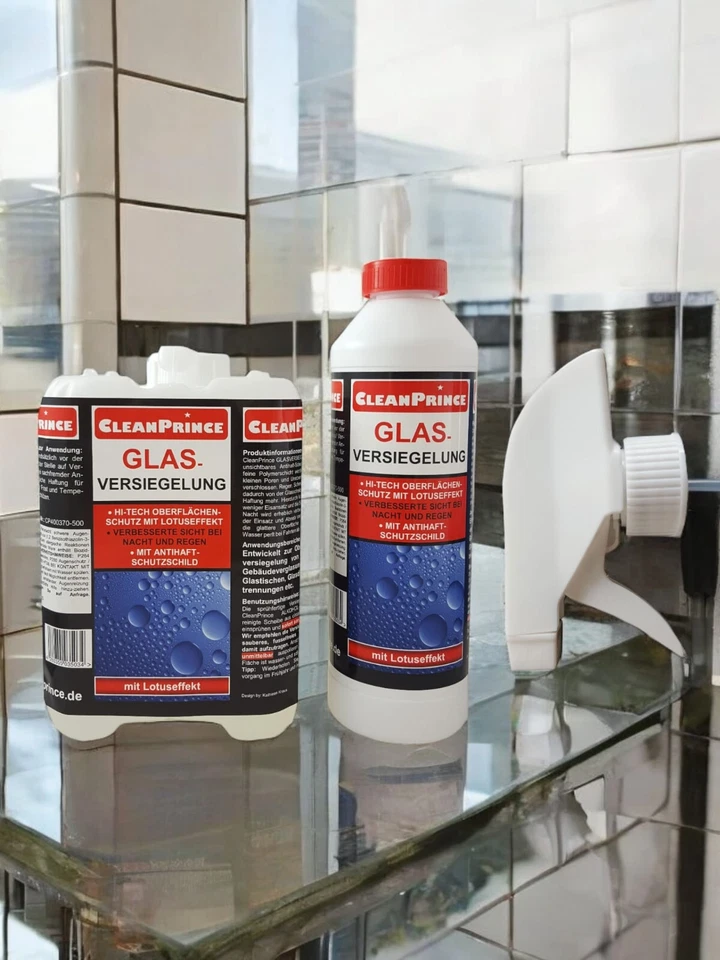 Glas Versiegelung 2.500 ml Auto Scheiben Autoglas Schutz Regenabweiser Duschglas