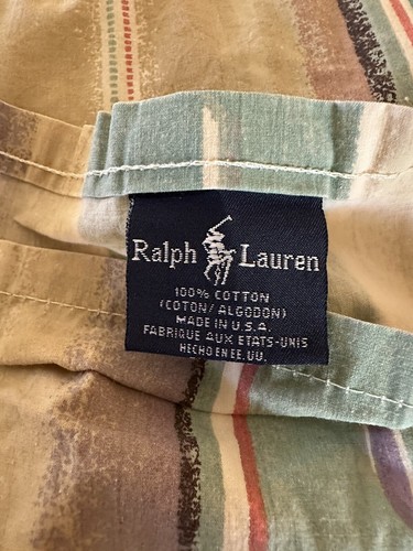 Vintage Ralph Lauren Sheet FLAT Mesa QUEEN Southwestern Serape Rare - Picture 9 of 12