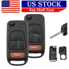 2 Replacement For Mercedes Benz ML320 ML500 ML350 SLK230 Remote Key Fob Shell