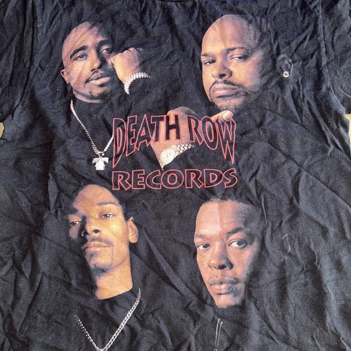 Vintage Death Row Records Tupac Snoop Dogg Dr. Dre Shirt
