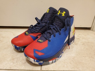 curry 2.5 red white and blue