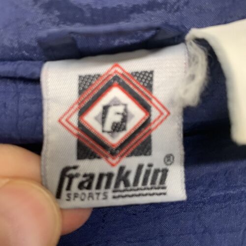 Vintage 80s 90s Windbreaker Franklin Coaches Jacket Full Zip Color Block Large - Picture 9 of 16