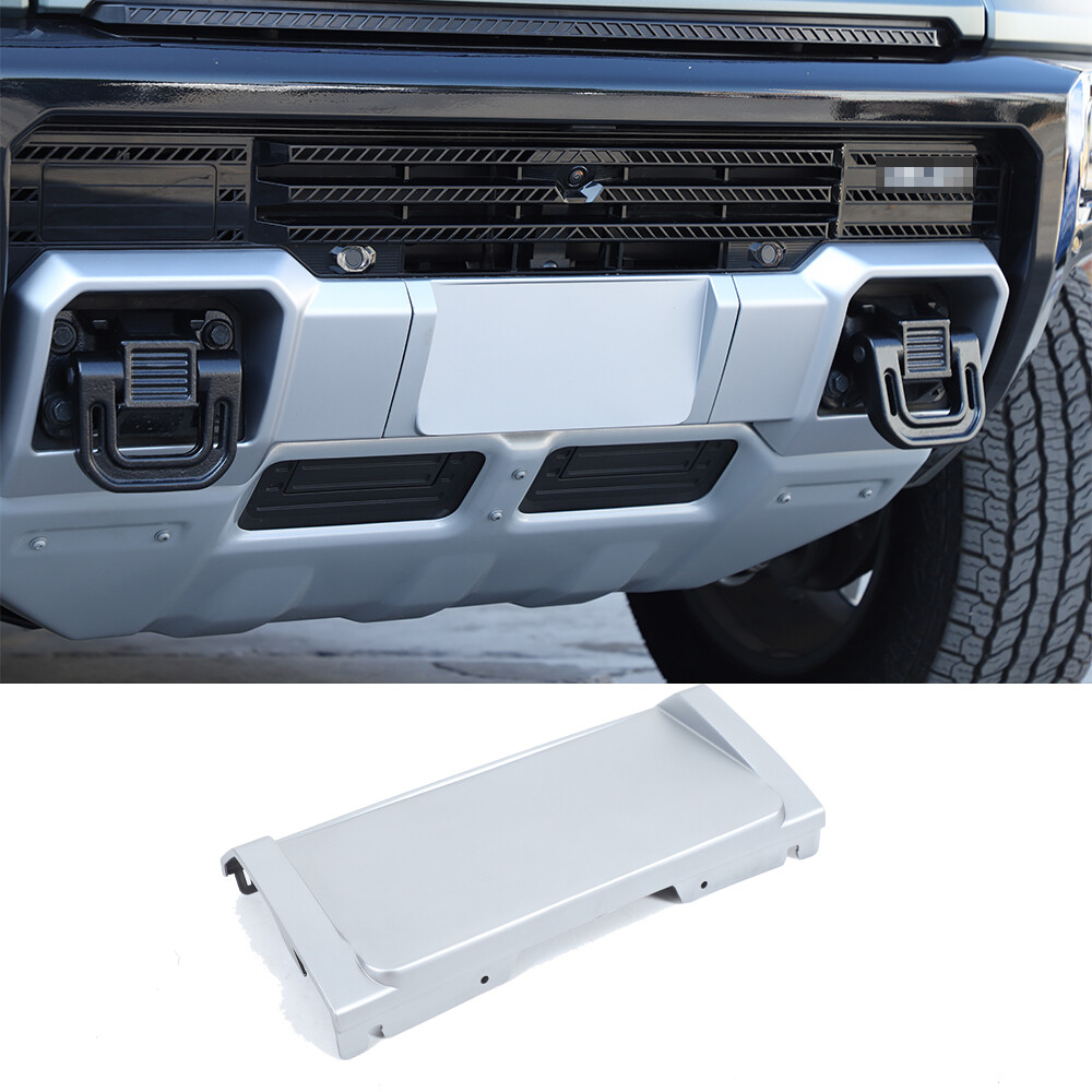 Silver Front License Plate Licence Holder Base Bracket Panel For