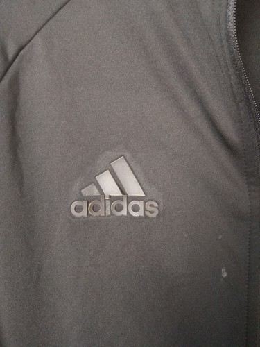Juventus Training Football Jacket Long Sleeve All Black Adidas Mens Size S ig93 - Picture 4 of 8
