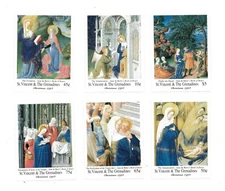 St. Vincent 1994 Religious Paintings Christmas - Set of 6 Stamps SC# 2137-42 MNH