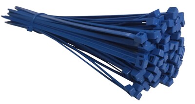 BLAUE Kabelbinder Nylon Zip Tie Wraps stark klein - 370 mm x 4,8 mm beste Qualität